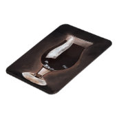 Donkere bier in Tulp Glass Porter Stout-schilderku Magneet (Linkerzijde)