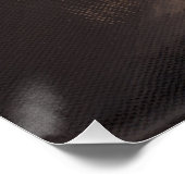 Donkere bier in Tulp Glass Porter Stout-schilderku Poster (Hoek)