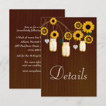 Donkere, bijtende, gele Floral Mason Jars - Gegeve