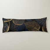 Donkere bladeren met Sierkussen van gouden Stippen Lichaamskussen (Achterkant)