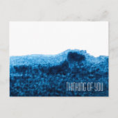 Donkere blauw waterverf minimaal briefkaart (Voorkant)