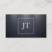 Donkere blauwe achtergrond met verlichting visitekaartje (Voorkant)