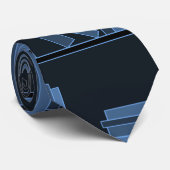 Donkere Blauwe Boeken op Shelf. Stropdas (Opgerold)