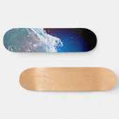 Donkere blauwe dieprode skateboard van de golf (Horizontaal)
