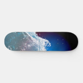 Donkere blauwe dieprode skateboard van de golf (Horizontaal)