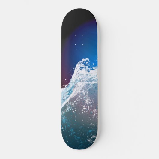 Donkere blauwe dieprode skateboard van de golf (Voorkant)