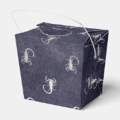 Donkere blauwe graankorpje bedankdoosjes (Achterkant)