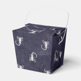 Donkere blauwe  graankorpje bedankdoosjes