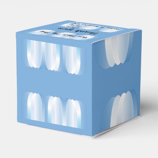 Donkere blauwe hartenvanger bedankdoosjes (Achterkant)