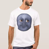 Donkere blauwe maan - Emoji T-shirt (Voorkant)