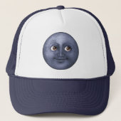 Donkere blauwe maan - Emoji Trucker Pet (Voorkant)