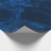 Donkere blauwe marmer textuur cadeaupapier (Hoek)