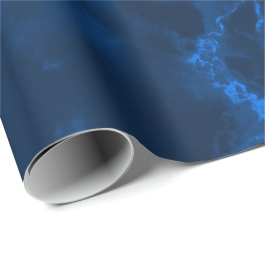 Donkere blauwe marmer textuur cadeaupapier (Rol Hoek)