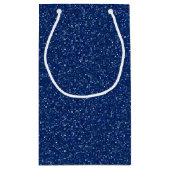 Donkere blauwe rugzak voor glitter klein cadeauzakje (Achterkant)