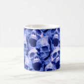 Donkere blauwe schedels koffiemok (Center)