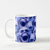 Donkere blauwe schedels koffiemok (Links)