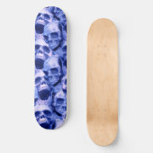 Donkere blauwe schedels skateboard (Voorkant)