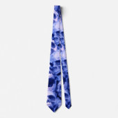 Donkere blauwe schedels stropdas (Voorkant)
