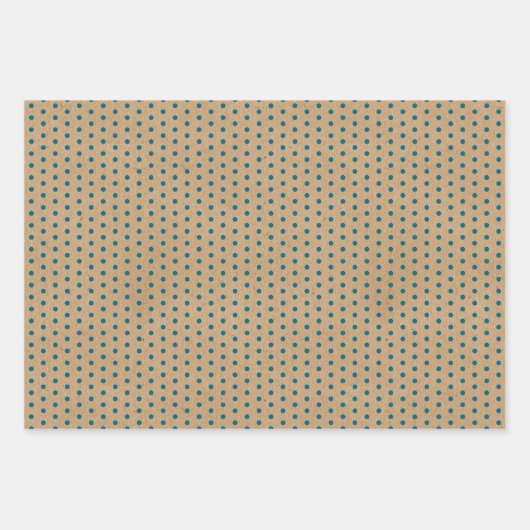 Donkere Blauwgroen blauwe groene lijnen Faux Rusti Inpakpapier Vel (Voorkant 3)