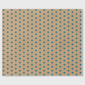 Donkere Blauwgroen Blauwe Groene Stippen Faux Rust Cadeaupapier (Vlak)