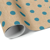 Donkere Blauwgroen Blauwe Groene Stippen Faux Rust Cadeaupapier (Rol Hoek)