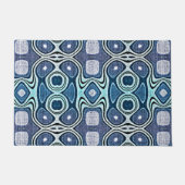 Donkere Blauwgroen blauwe Violet Turquoise Orient Deurmat (Voorkant)