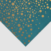 Donkere Blauwgroen en metalen Confetti Tissuepapier (Detail)