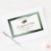 Donkere Blauwgroen Glitter White Product Labels La (Envelop)