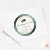 Donkere Blauwgroen Glitter White Product Labels La (Envelop)