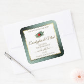 Donkere Blauwgroen Glitter White Product Labels La (Envelop)