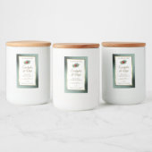 Donkere Blauwgroen Glitter White Product Labels La Voedselcontainer Etiket (Flessen)