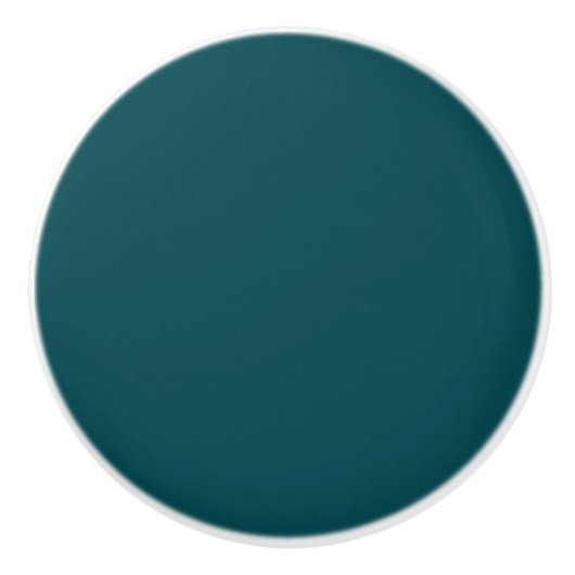 Donkere Blauwgroen keramische knop (Voorkant)