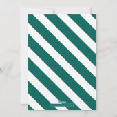 Donkere Blauwgroen kerstkaart Zwangerschap Aankond (Achterkant)