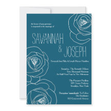 Donkere Blauwgroen moderne huwelijkskunst, huwelij