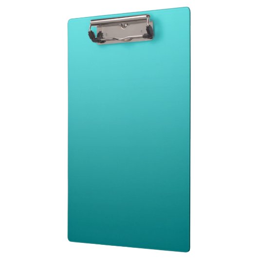 "Donkere Blauwgroen Ombre" Klembord (Links)