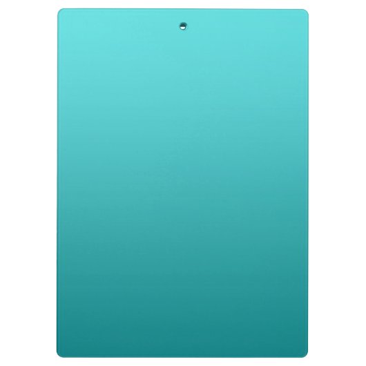 "Donkere Blauwgroen Ombre" Klembord (Achterkant)