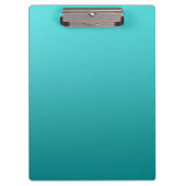"Donkere Blauwgroen Ombre" Klembord (Voorkant)