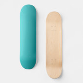 Donkere Blauwgroen Ombre Persoonlijk Skateboard (Voorkant)