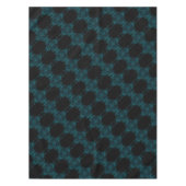 Donkere Blauwgroen Rozen Weddenschap-tablet Tafelkleed (Voorkant)