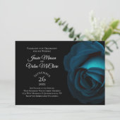 Donkere Blauwgroen Turquoise Roos Gothic Elegant W Kaart