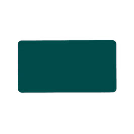 Donkere, Blauwgroen, vaste kleur Etiket