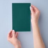 Donkere, Blauwgroen, vaste kleur Flyer (Hand)