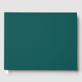 Donkere, Blauwgroen, vaste kleur Gastenboek