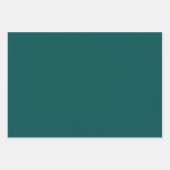 Donkere, Blauwgroen, vaste kleur Inpakpapier Vel (Voorkant)