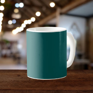 Donkere, Blauwgroen, vaste kleur Koffiemok