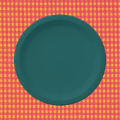 Donkere, Blauwgroen, vaste kleur Papieren Bordje