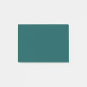 Donkere, Blauwgroen, vaste kleur Post-it® Notes (Voorkant)