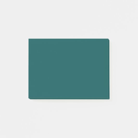 Donkere, Blauwgroen, vaste kleur Post-it® Notes (Voorkant)