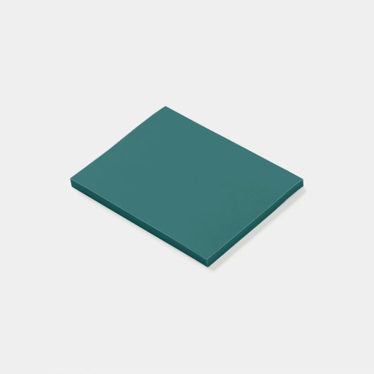 Donkere, Blauwgroen, vaste kleur Post-it® Notes (Schuin)
