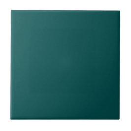 Donkere, Blauwgroen, vaste kleur Tegeltje